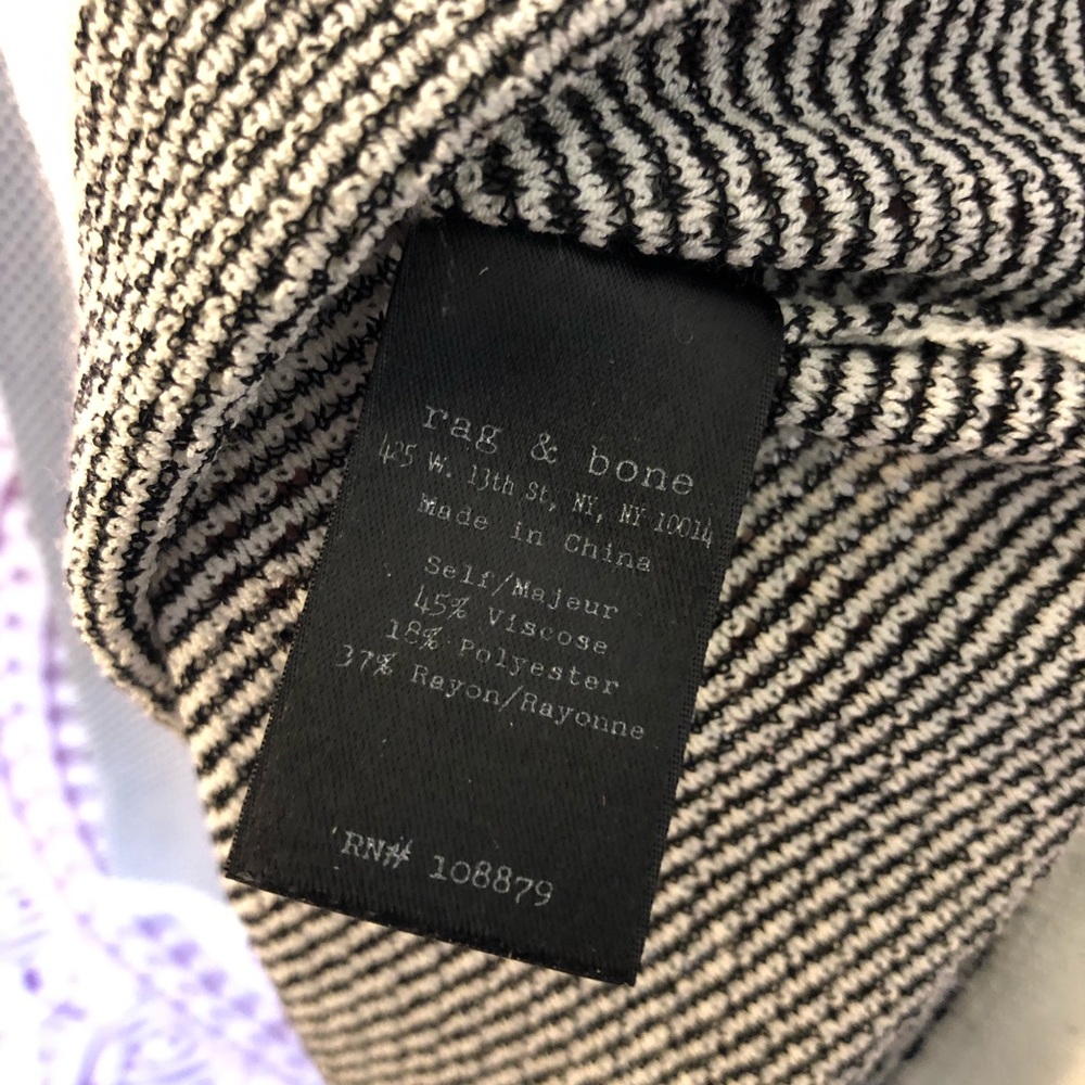 Rag & Bone Textured Mesh Net Long Sleeve Tee Shir… - image 8